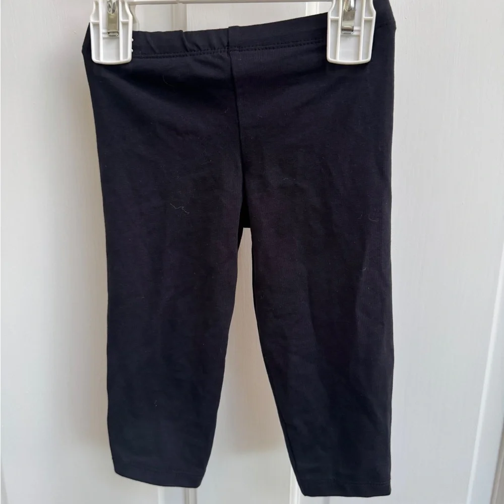 NWOT The Children's Place 3T Girls Black Stretchy Leggings Capris Pants